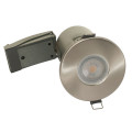 Luceco Fire Rated Downlight IP65-Brushed Steel